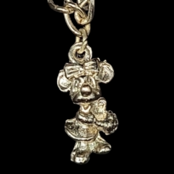 VINTAGE DISNEY CHILDS SILVER TONE 6 CHARMS BRACELET - Picture 8 of 10